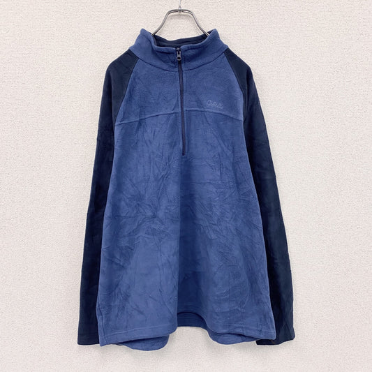 Cabela’ｓ　カベラス　ハーフジップフリースプルオーバージャケット/ボアジャケット　青　ブルー　XLサイズ