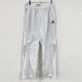 adidas　アディダス　トラックパンツ/ジャージパンツ　白　ホワイト　Lサイズ メンズ ポリエステル 古着
