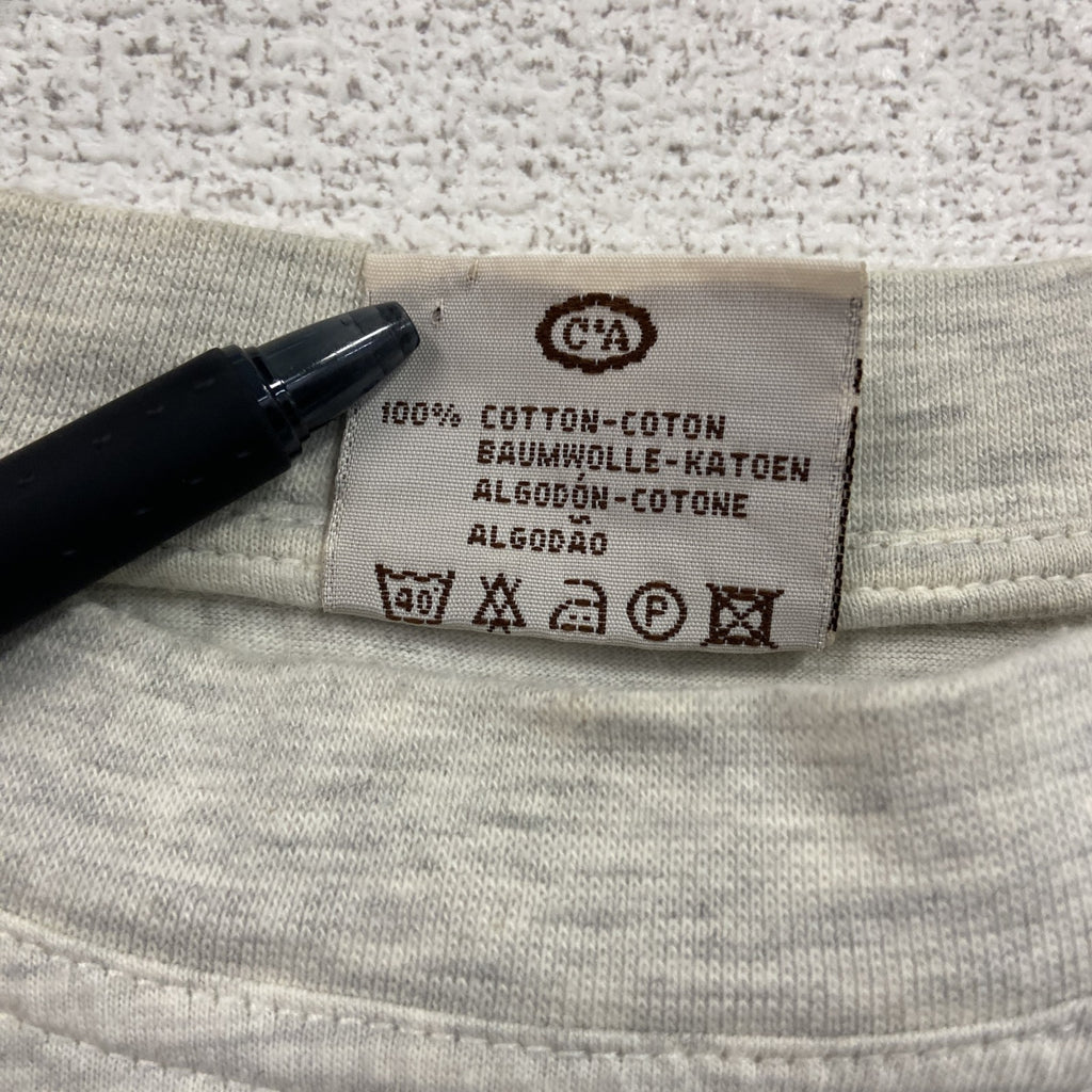 90s　Angelo Litrico　半袖プリントTシャツ　ヴィンテージ　白　ホワイト　XLサイズ　古着