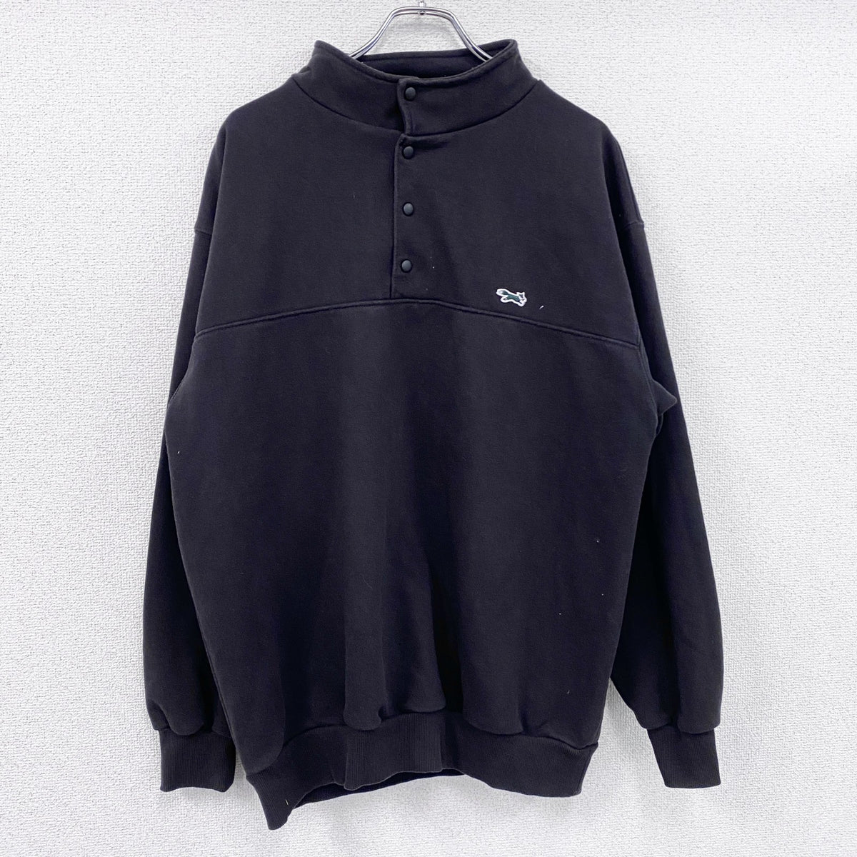 TOWN CRAFT×FREAK'S STORE　ハーフボタンスウェット/トレーナー　黒　ブラック　Lサイズ　古着