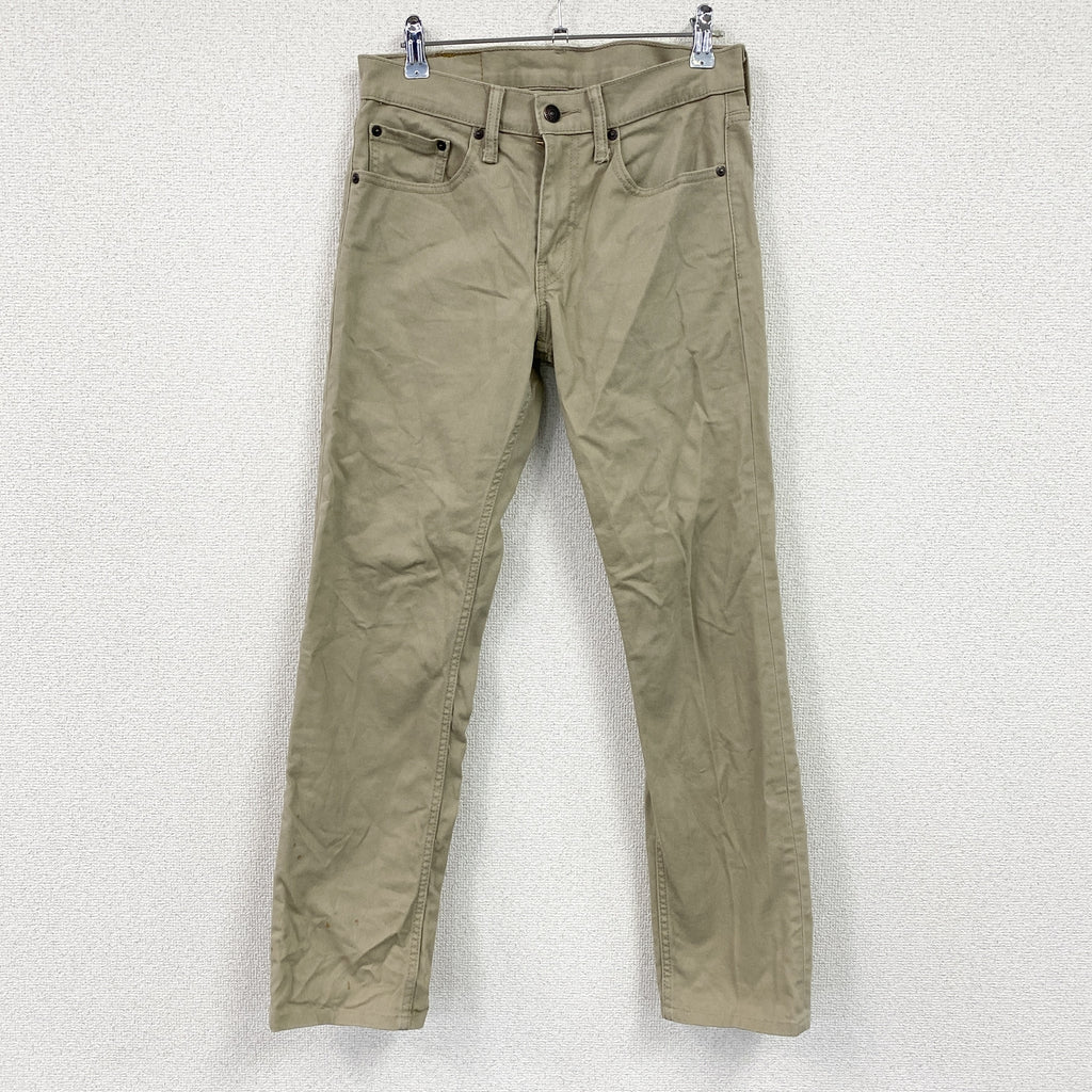 Levi’s　リーバイス　ストレッチデニムパンツ/ジーンズ　ジップフライ　ベージュ　Ｗ28サイズ レディース コットン 古着