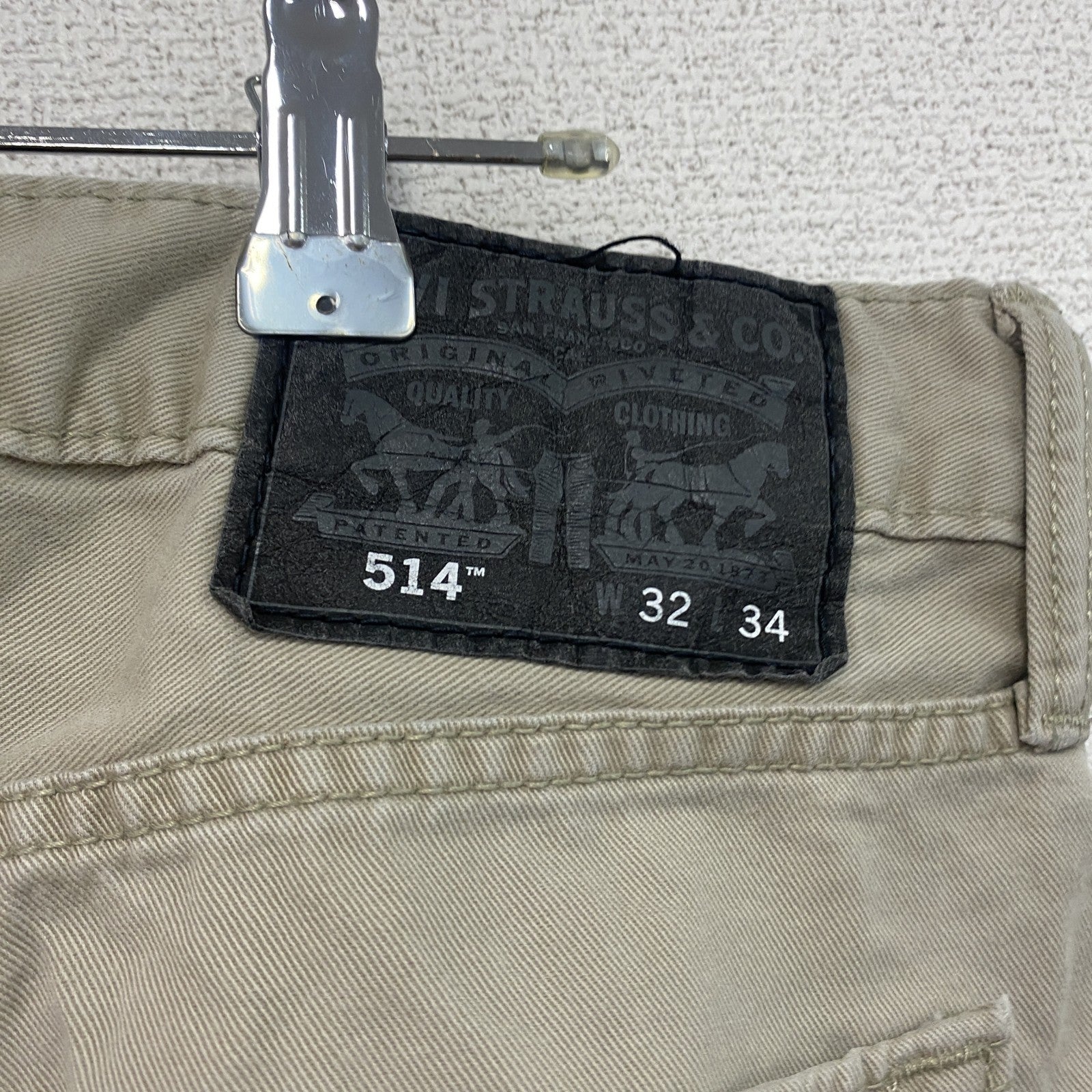 Levi’s　リーバイス　514　デニムパンツ/ジーンズ　ジップフライ　ベージュ　W32サイズ　古着
