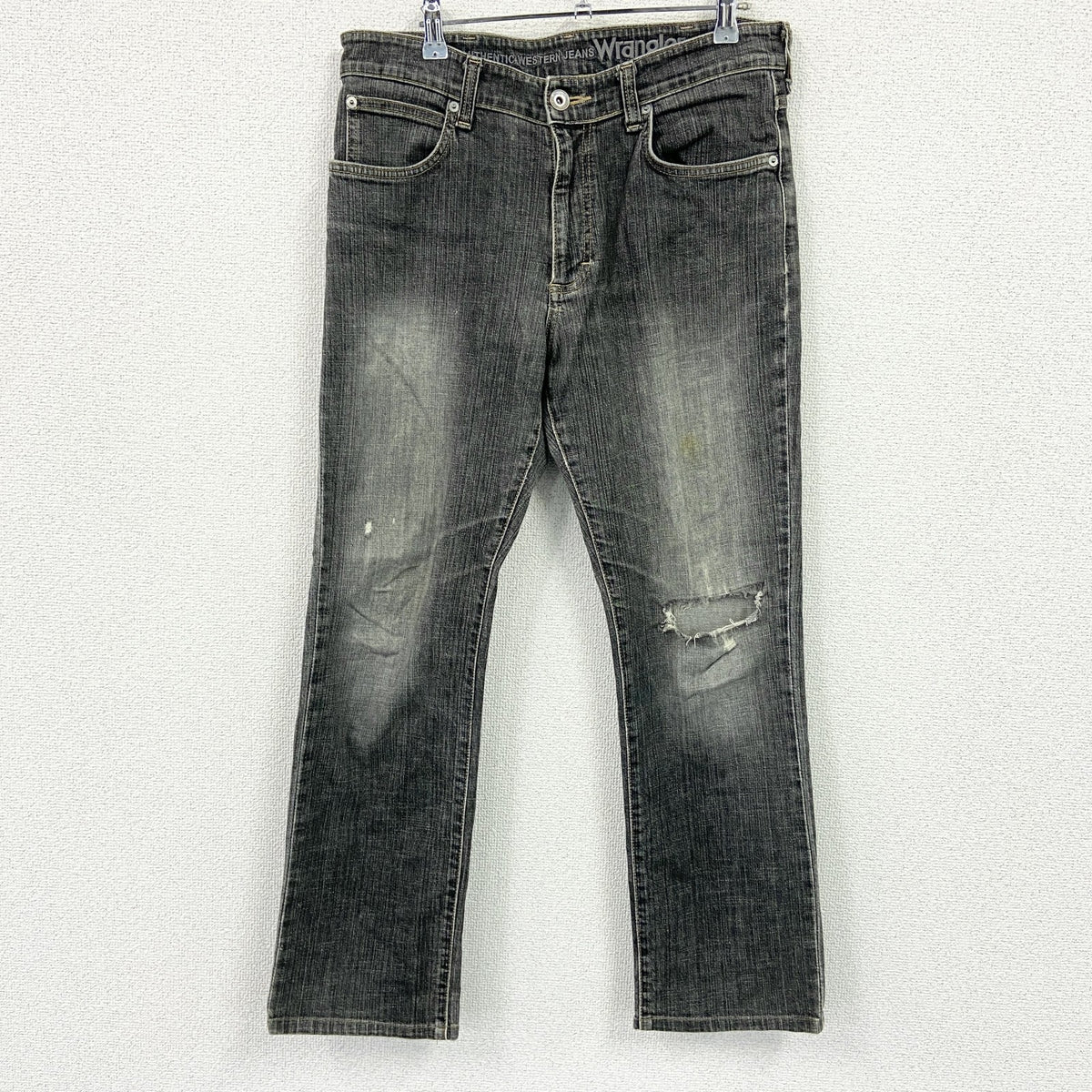 Wrangler　ラングラー　デニムパンツ/ジーンズ　ジップフライ　黒　ブラック　W31サイズ メンズ コットン ポリウレタン 古着
