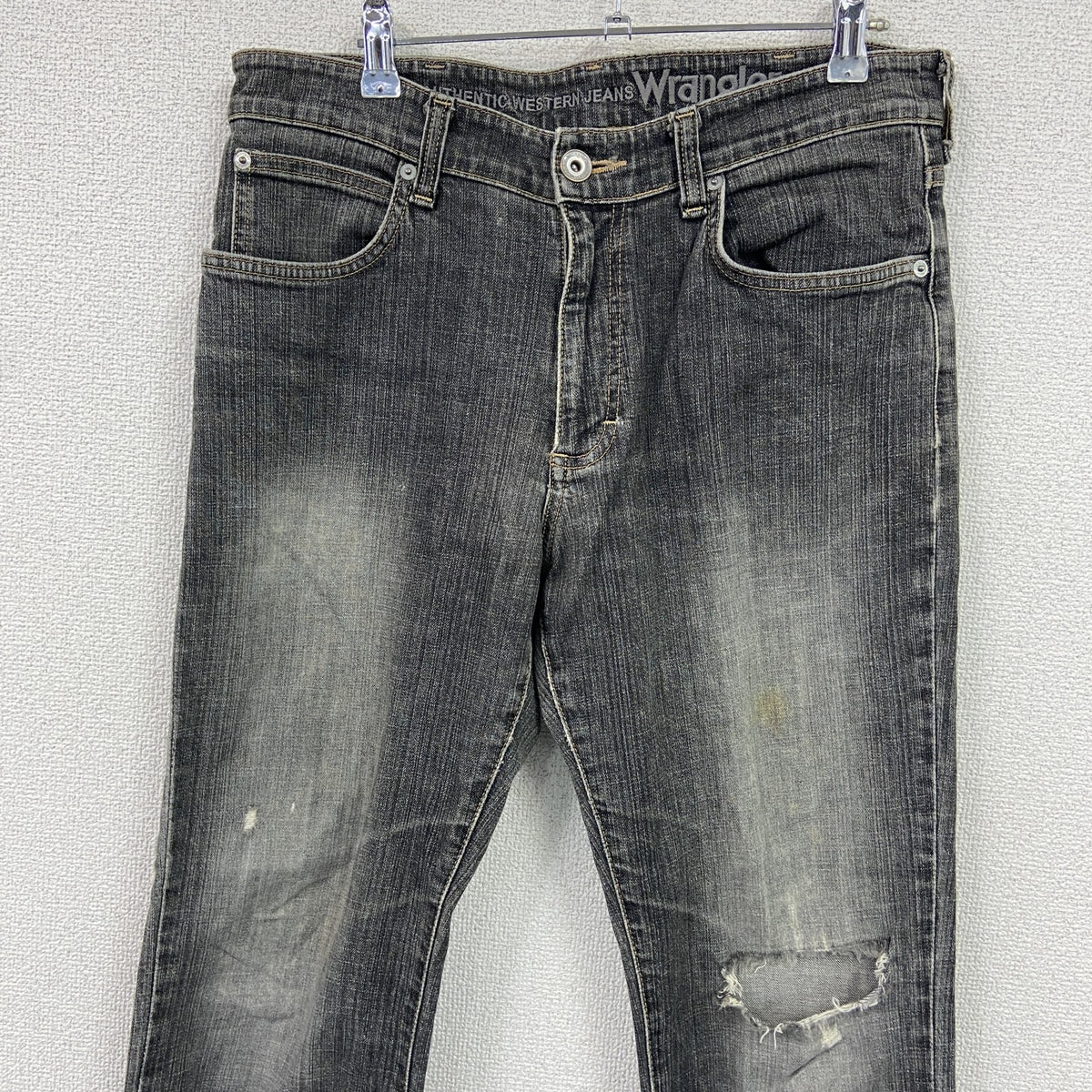 Wrangler　ラングラー　デニムパンツ/ジーンズ　ジップフライ　黒　ブラック　W31サイズ メンズ コットン ポリウレタン 古着