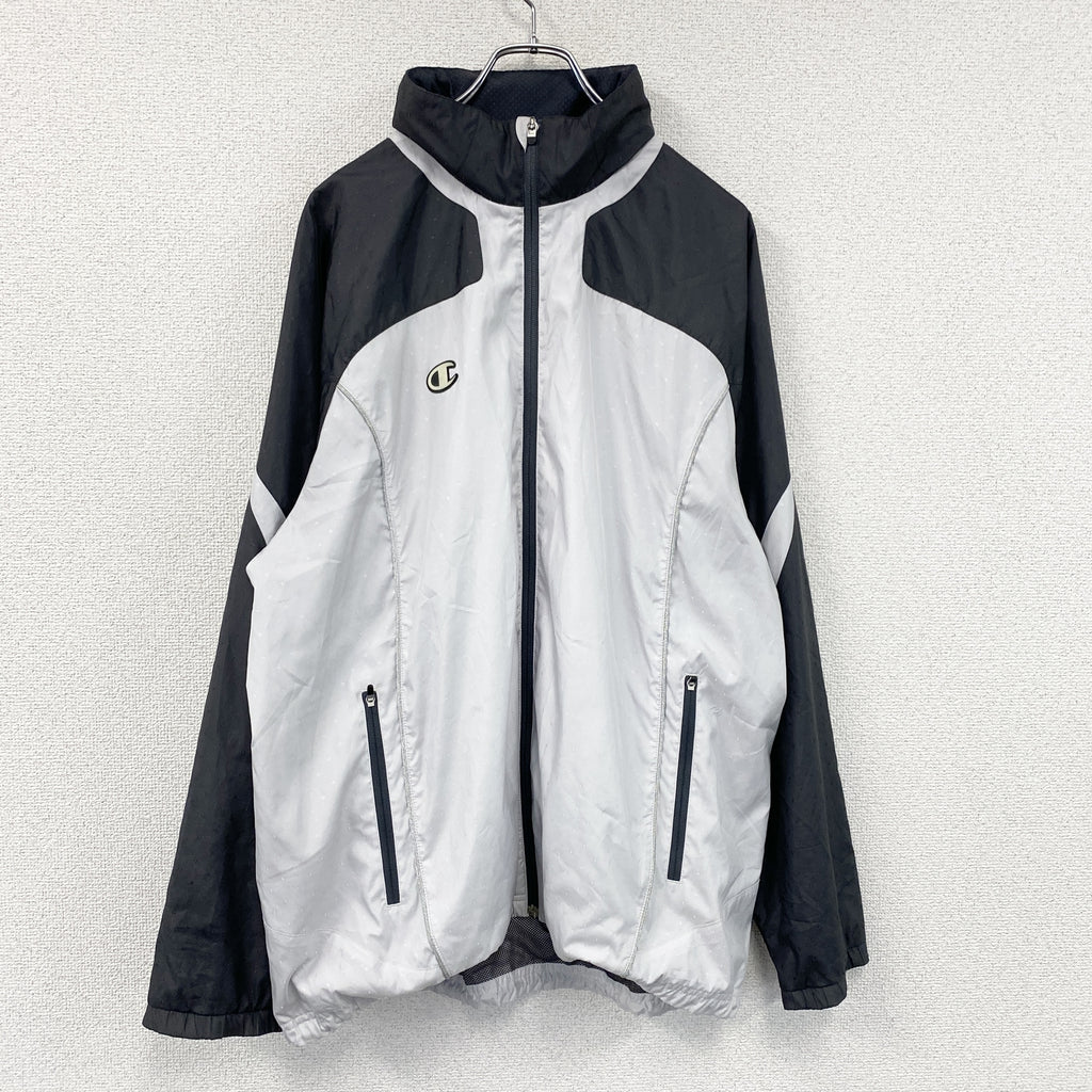 Champion　チャンピオン　フルジップジャケット　白　ホワイト　Oサイズ　古着