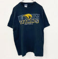 camp david　半袖カレッジプリントTシャツ　ウィスコンシン大学　UW　クルーネック　アメフト　黒　ブラック　Lサイズ　古着