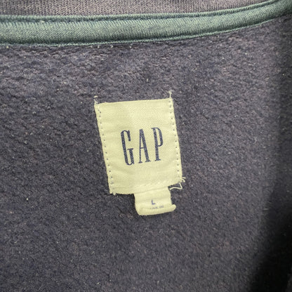 GAP　ギャップ　フルジップスウェットジャケット　マルチカラー　紺　ネイビー　Lサイズ