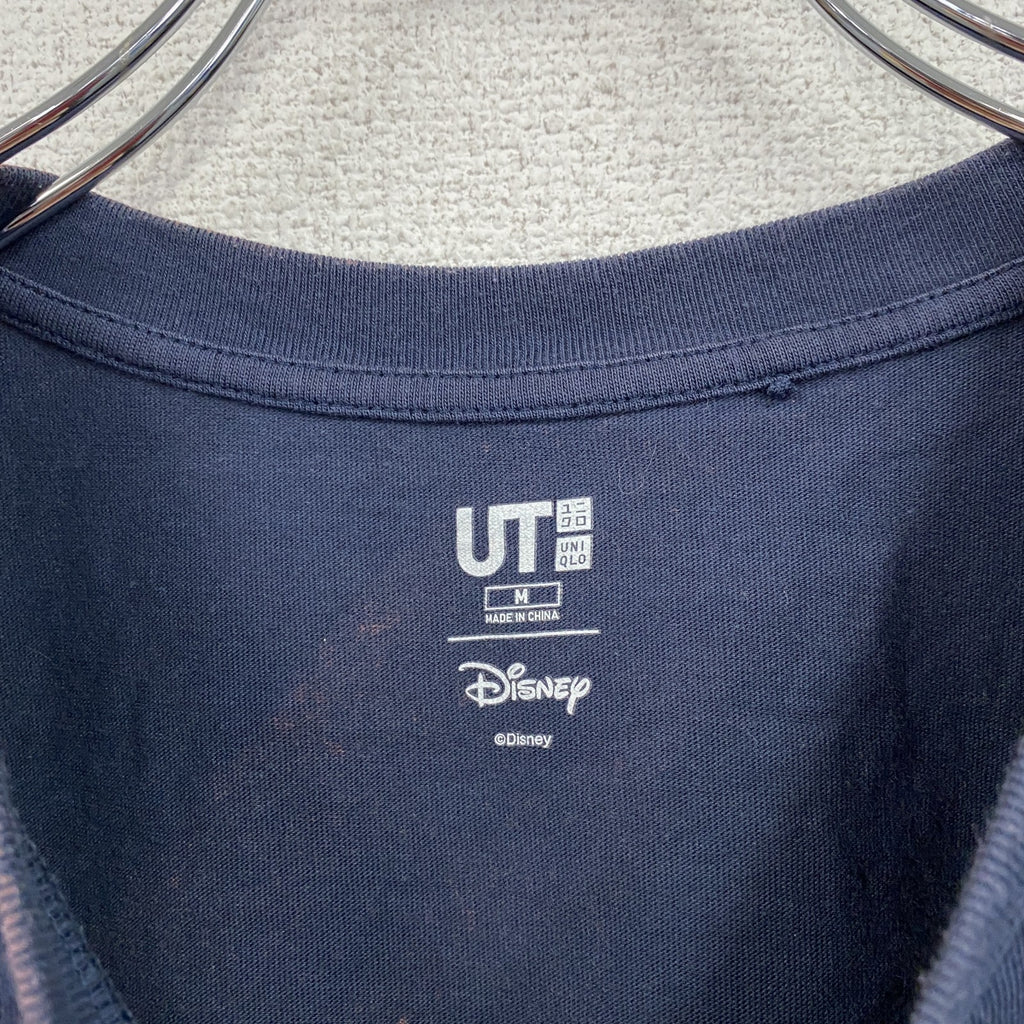 UNIQLO　ユニクロ　Mickey Mouse　ミッキーマウス　Disney　半袖キャラクターTシャツ　紺　ネイビー　Mサイズ　古着