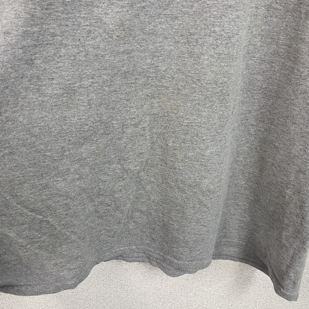 GILDAN　ギルダン　半袖プリントTシャツ　灰色　グレー　XLサイズ カットソー メンズ コットン 古着