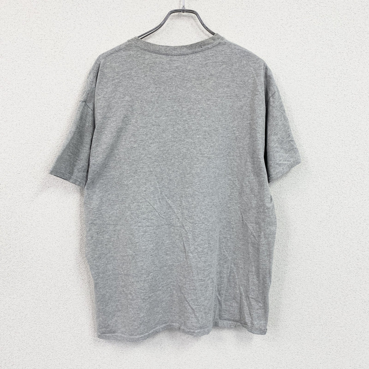 GILDAN　ギルダン　半袖プリントTシャツ　灰色　グレー　XLサイズ カットソー メンズ コットン 古着