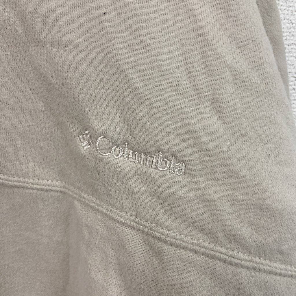 Columbia　コロンビア　ハーフジッププルオーバースウェット/トレーナー　クリーム色　XLサイズ　古着