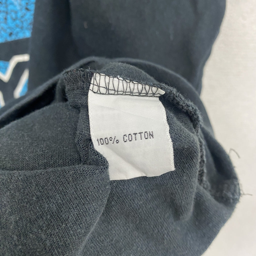 RUSTY　ラスティ　半袖プリントTシャツ　サーフィン　サーファー　デカロゴ　両面プリント　黒　ブラック　Lサイズ　古着