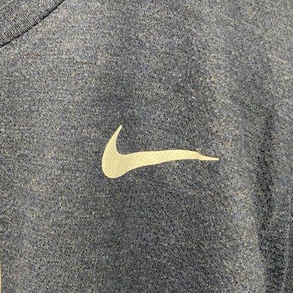 古着　used　NIKE　ナイキ　半袖プリントTシャツ　スウッシュロゴ　バックプリント　レトロ　ネイビー　紺　Lサイズ