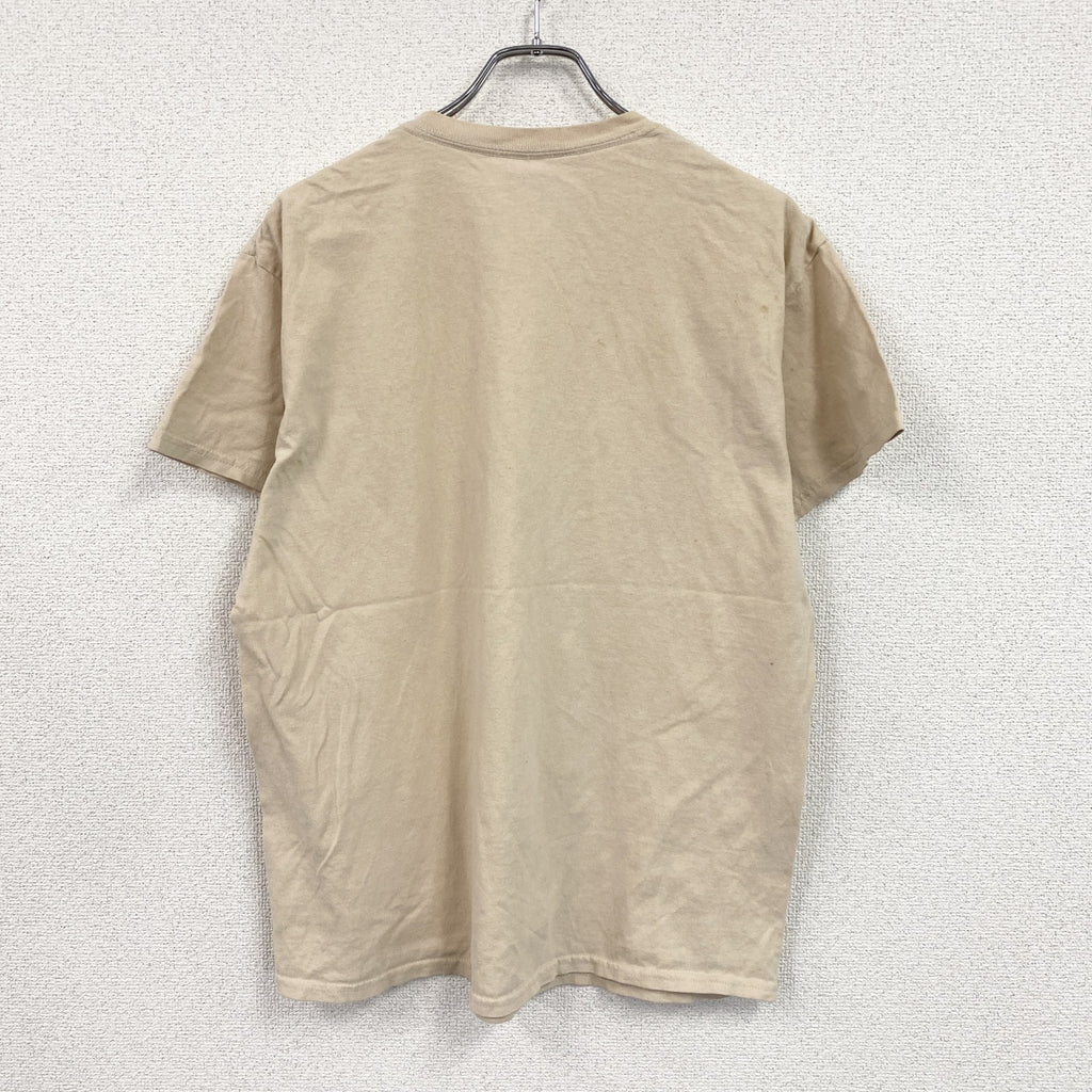 GILDAN　ギルダン　半袖プリントTシャツ　Bahamas　ベージュ　Lサイズ カットソー メンズ コットン 古着