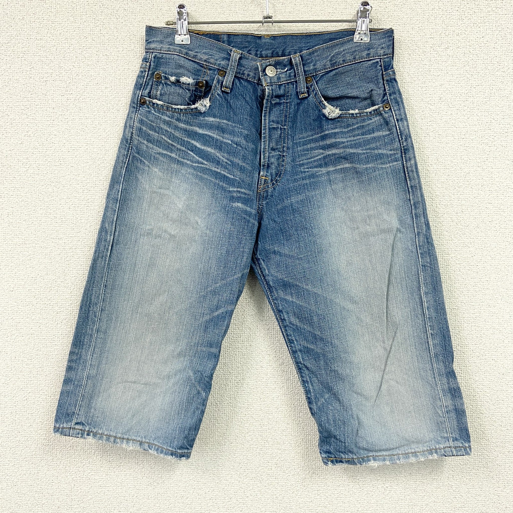 Levi's　リーバイス　501　ハーフデニムパンツ/ショートパンツ　ジップフライ　インディゴ　W29サイズ　古着