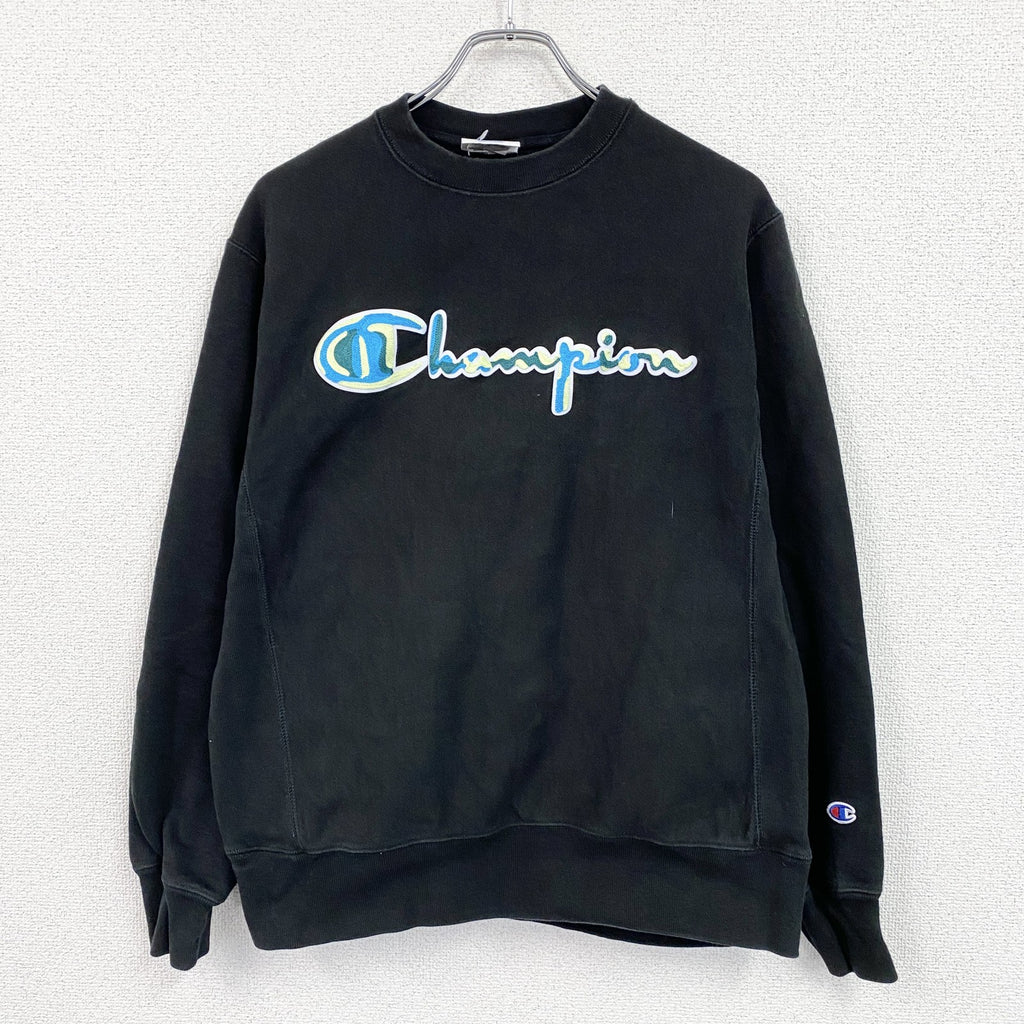Champion　チャンピオン　リバースウィーブ　スウェット/トレーナー　黒　ブラック　Mサイズ　古着