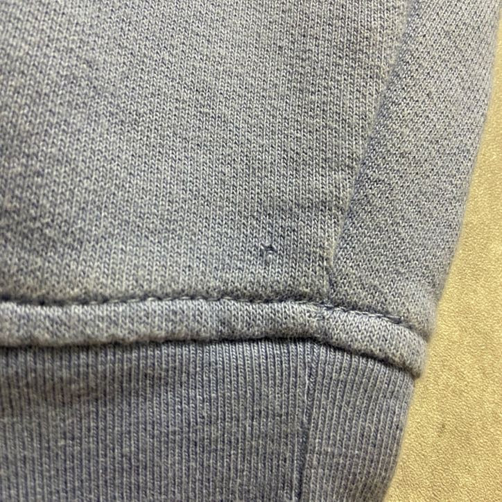 IZOD　アイゾッド　長袖ハーフジップワンポイント刺繍スウェット　トレーナー　水色　オーバーサイズ　XLサイズ　古着