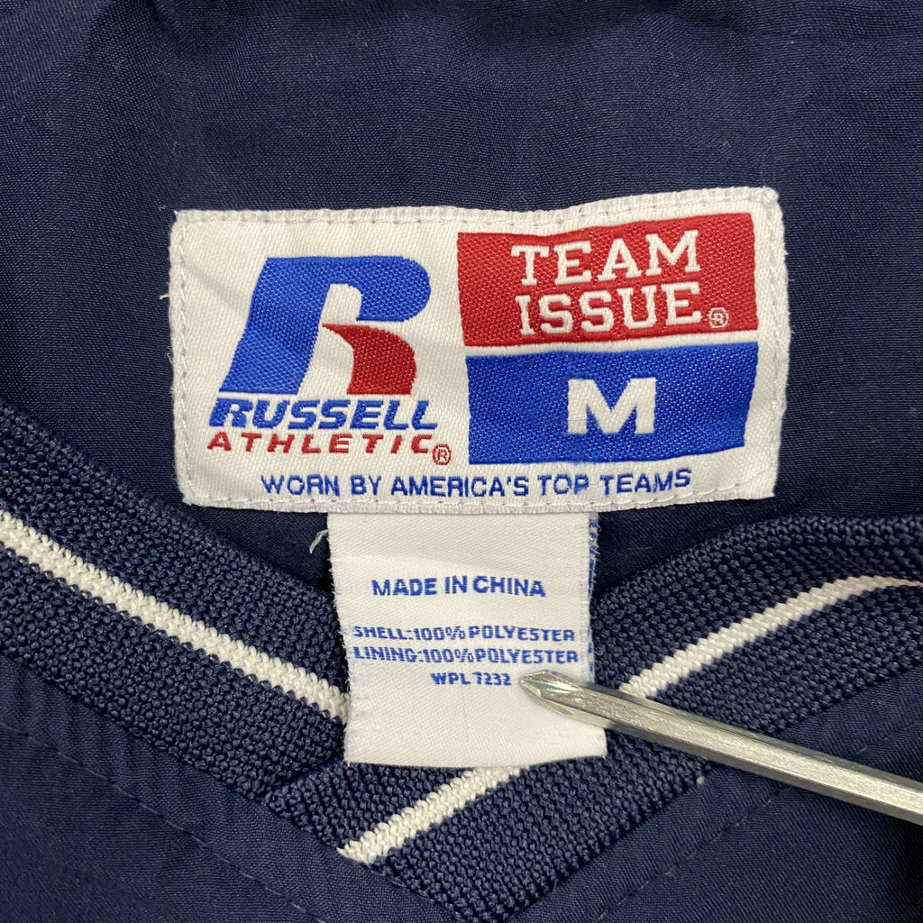 RUSSELL　ラッセル　プルオーバージャケット　紺　ネイビー　Mサイズ ウインドブレーカー ナイロンアウター メンズ 古着