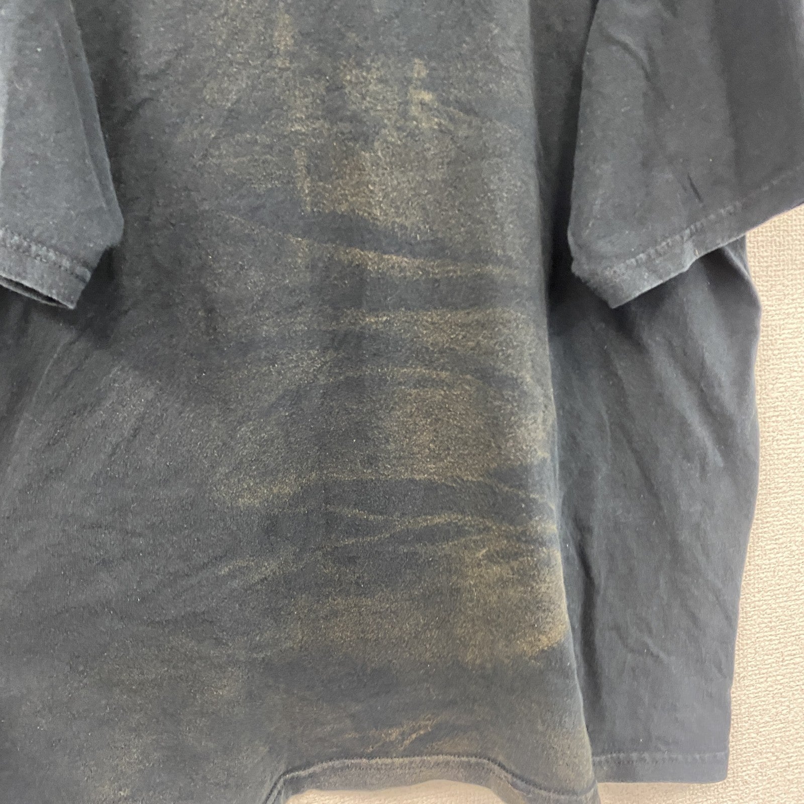 GILDAN　ギルダン　半袖プリントTシャツ　ハート　ゼブラ柄　黒　ブラック　XLサイズ　古着