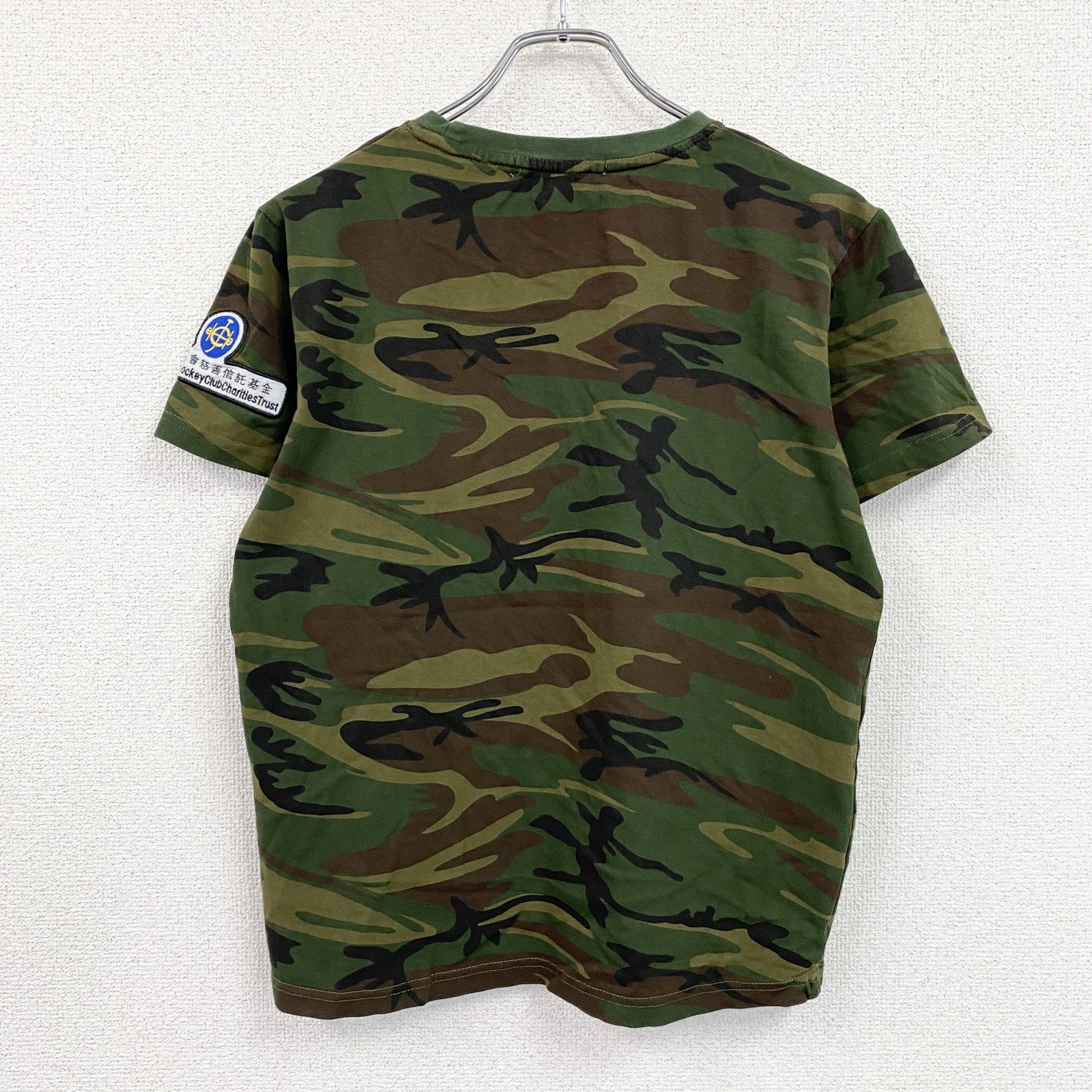 BRAVO LAVEL　半袖Tシャツ　迷彩　カモフラ　カーキ　Sサイズ　古着