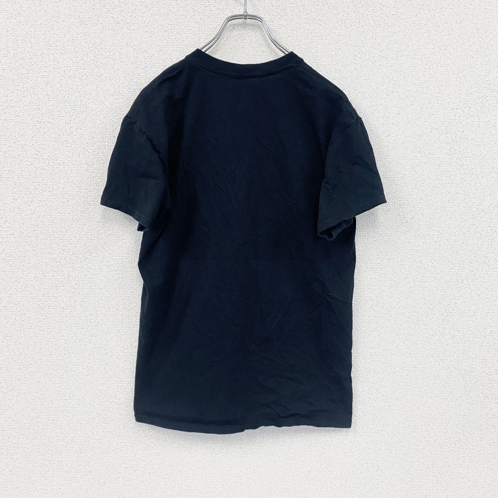 GILDAN　ギルダン　半袖プリントTシャツ　ジャック・オー・ランタン　パンプキン　ハロウィン　黒　ブラック　Mサイズ　古着