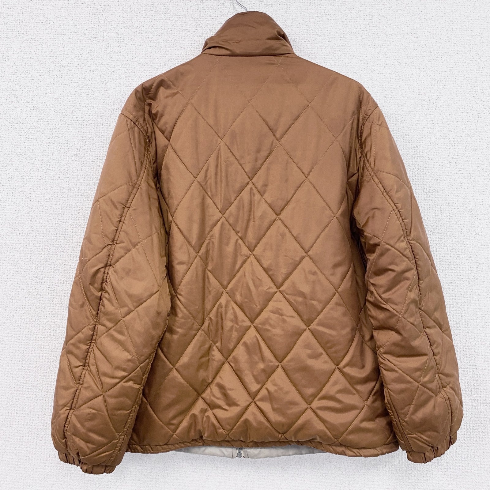 UNIQLO　ユニクロ　Air Tech Jacket　キルティングジャケット　リバーシブル　ブラウン　グレー　灰色　XLサイズ　古着