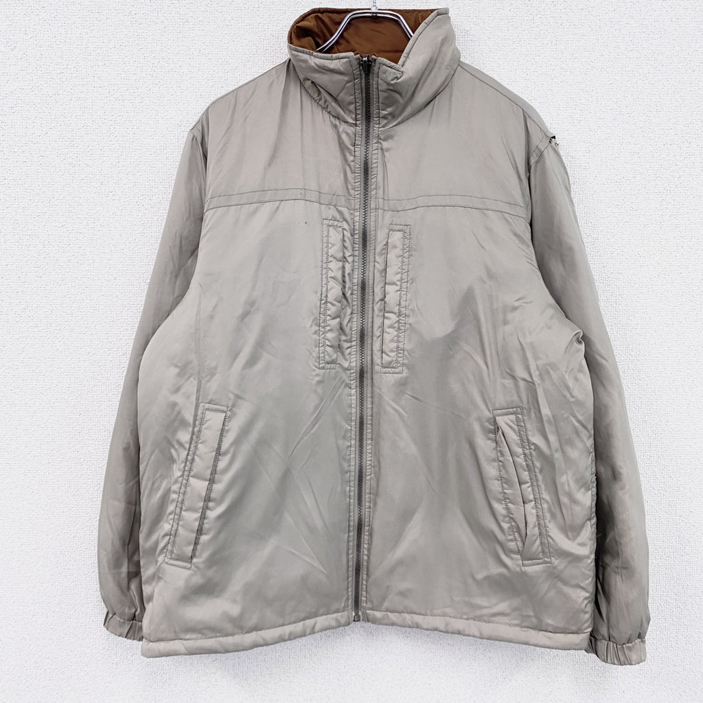 UNIQLO　ユニクロ　Air Tech Jacket　キルティングジャケット　リバーシブル　ブラウン　グレー　灰色　XLサイズ　古着