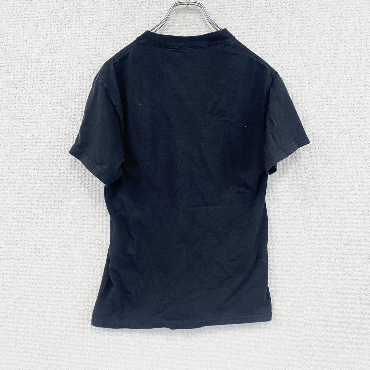 DELTA　デルタ　半袖プリントメッセージTシャツ　4連プリント　黒　ブラック　Sサイズ　古着