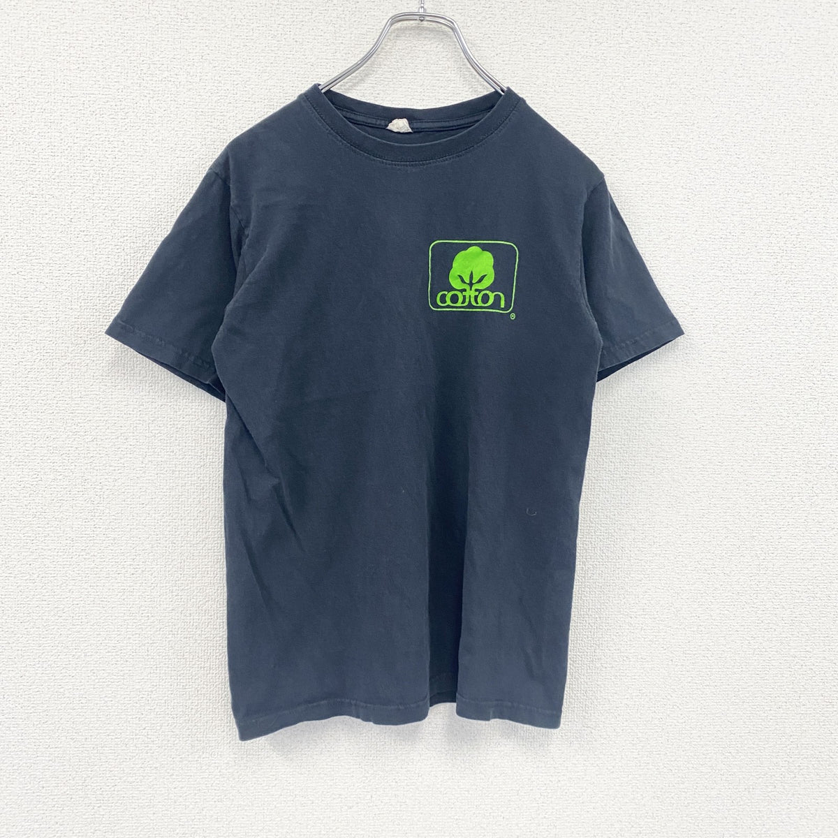 anvil　アンヴィル　半袖プリントTシャツ　両面プリント　デカロゴ　黒　ブラック　Sサイズ　古着