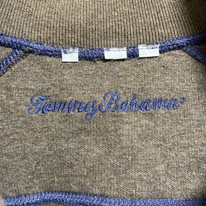 古着 used　TommyBahama　トミーバハマ　長袖ハーフジップスウェット　トレーナー　青　ブルー　秋冬服　Lサイズ