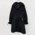 LONDON FOG　ロンドンフォグ　ダブルトレンチコート　カフストラップ　黒　ブラック　Sサイズ　古着