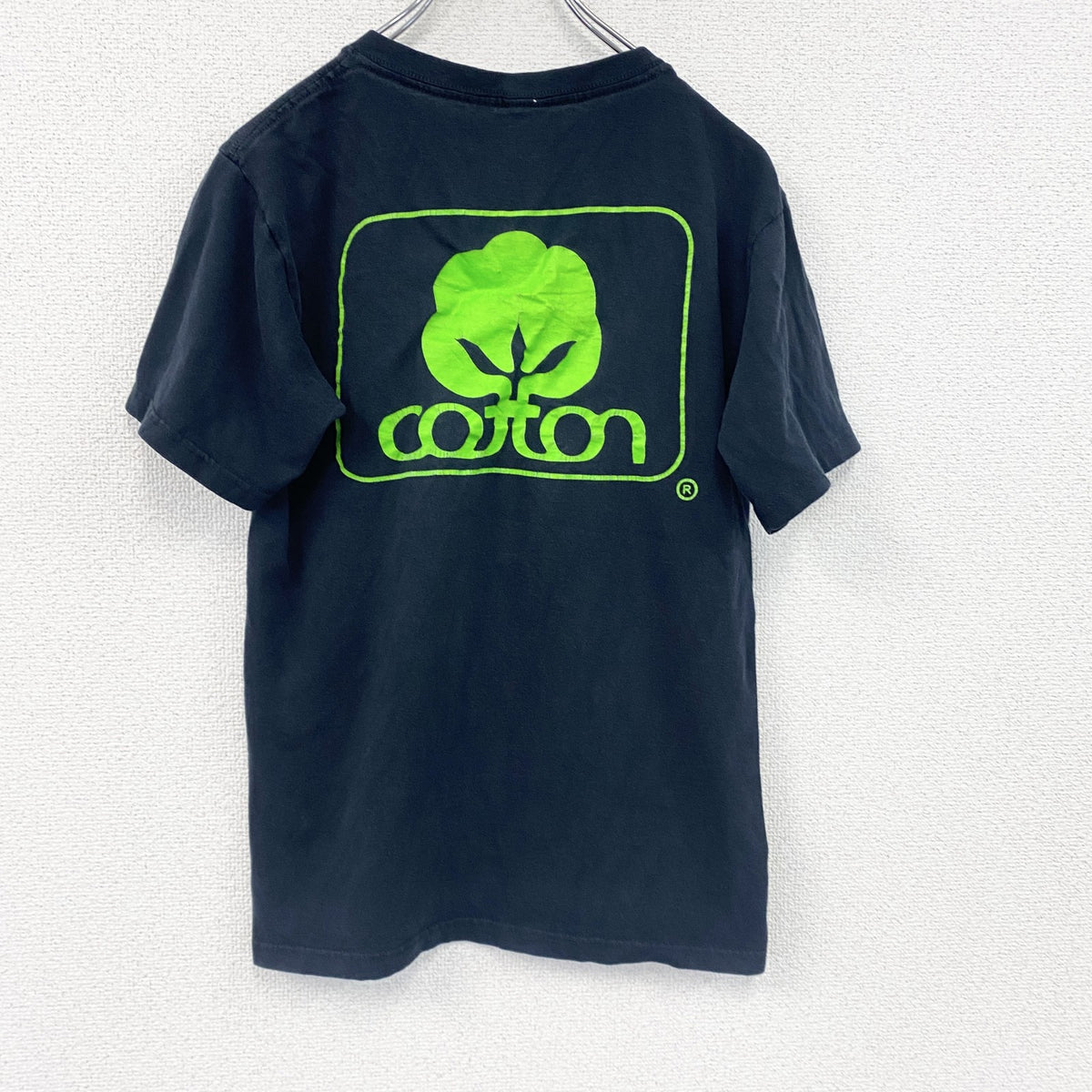 anvil　アンヴィル　半袖プリントTシャツ　両面プリント　デカロゴ　黒　ブラック　Sサイズ　古着