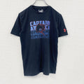 UNDER ARMOUR　アンダーアーマー　MARVEL　キャプテン・アメリカ　半袖プリントTシャツ　4連プリント　黒　ブラック　古着