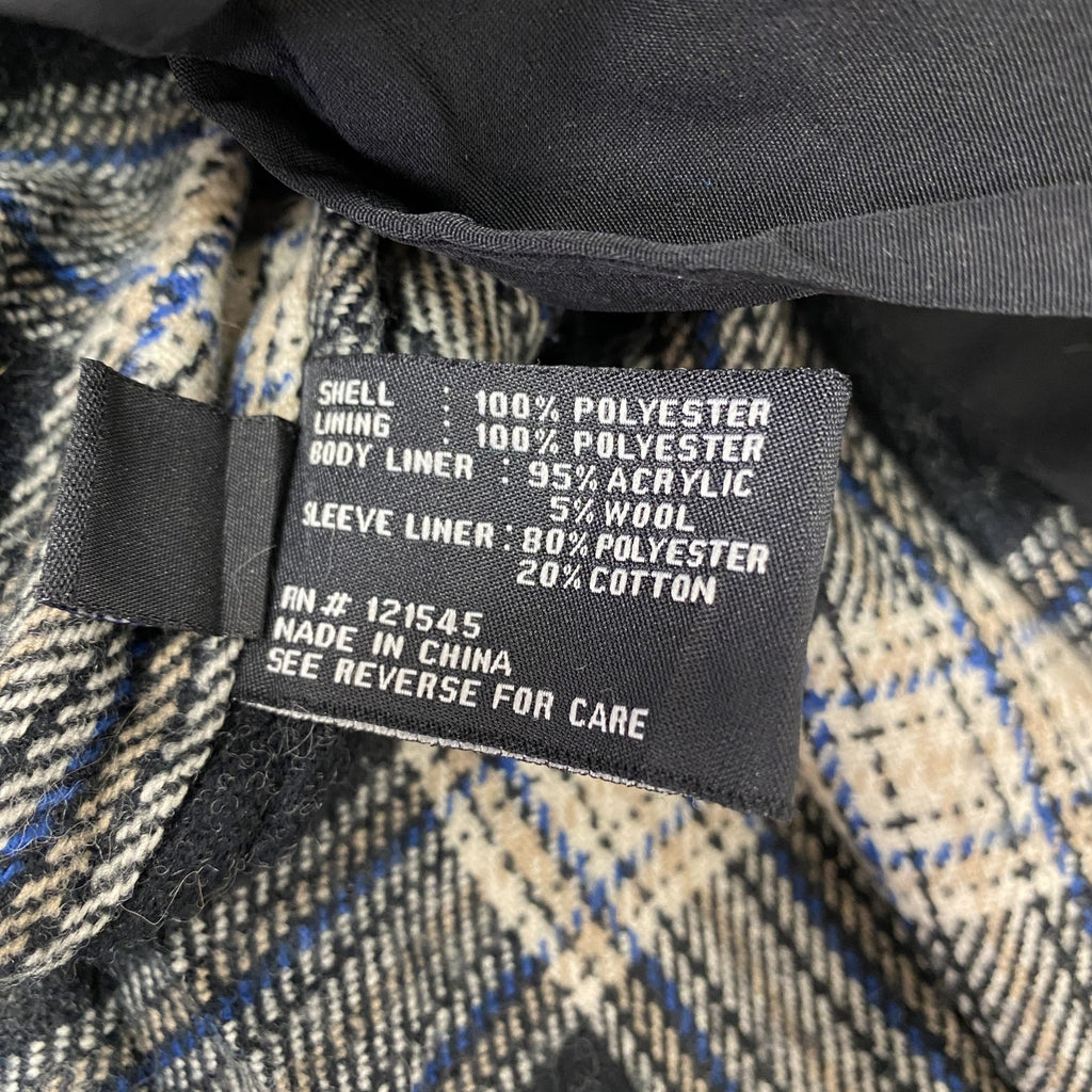 LONDON FOG　ロンドンフォグ　ダブルトレンチコート　カフストラップ　黒　ブラック　Sサイズ　古着