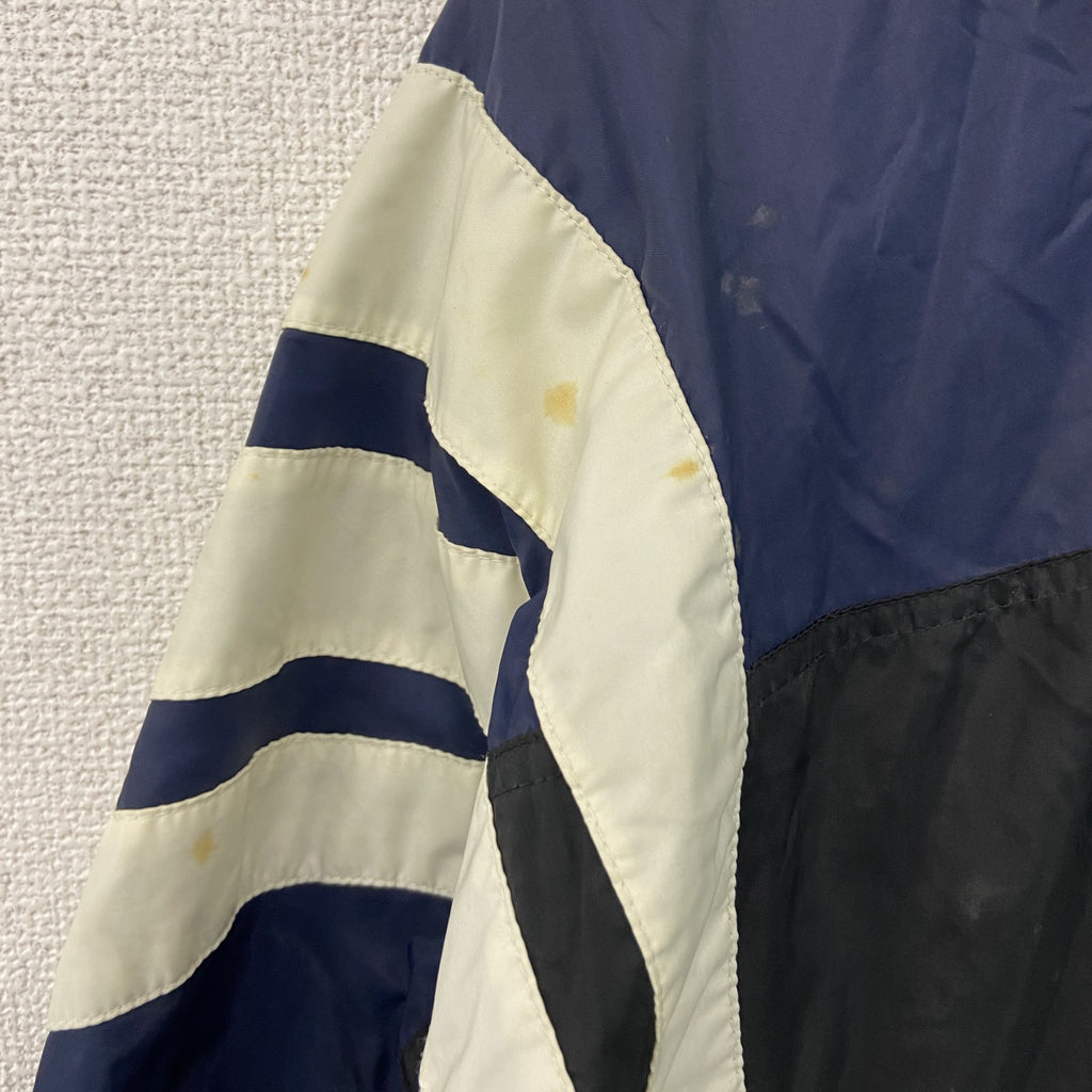 adidas アディダス　ナイロンジャケット　マルチカラー　紺　ネイビー　Mサイズ　古着