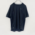 NIKE　ナイキ　半袖Tシャツ　スウッシュ　ラグランスリーブ　ワンポイント　黒　ブラック　Mサイズ　古着