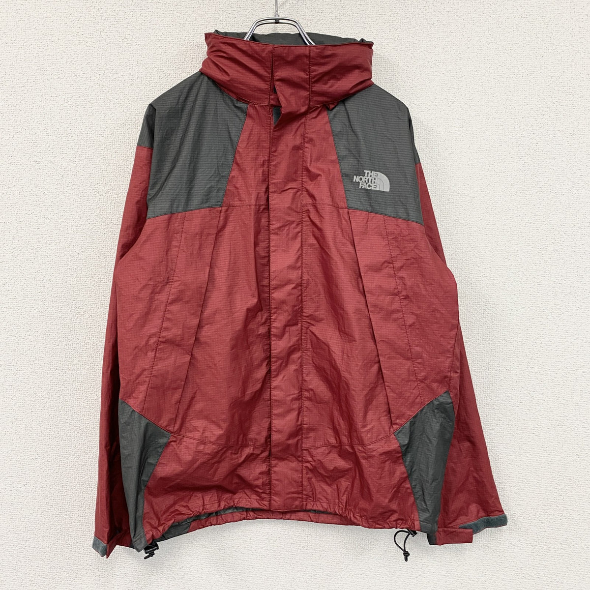 THE NORTH FACE　ザ・ノースフェイス　レインテックスジャケット　ナイロンジャケット　アウトドア　赤　レッド　Lサイズ　
