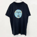 半袖プリントTシャツ　幾何学模様　olio　両面プリント　黒　ブラック　Mサイズ　古着
