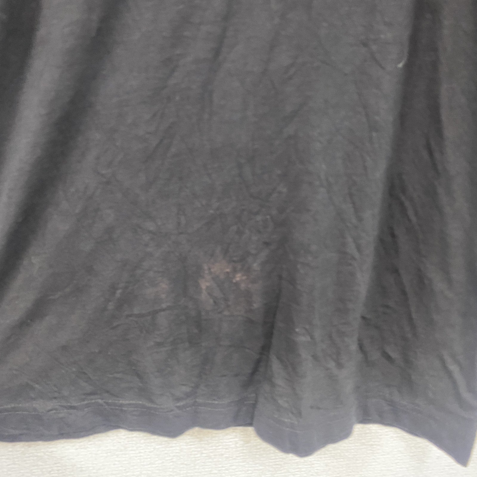 CANVAS　半袖プリントTシャツ　I LOVE Tシャツ　英字プリント　黒　ブラック　Mサイズ　古着