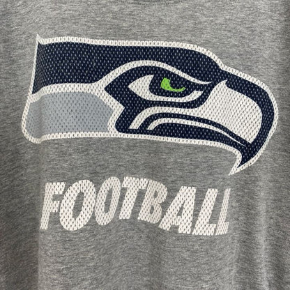 古着　used　NIKE　ナイキ　半袖プリントTシャツ　NFL　シアトル・シーホークス　スウッシュロゴ　グレー　Lサイズ