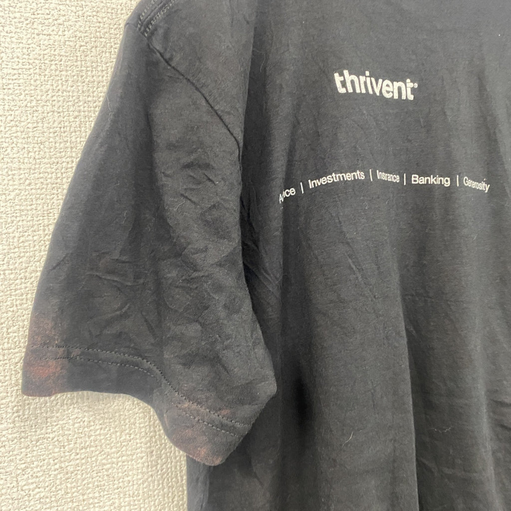 CANVAS　半袖プリントTシャツ　I LOVE Tシャツ　英字プリント　黒　ブラック　Mサイズ　古着