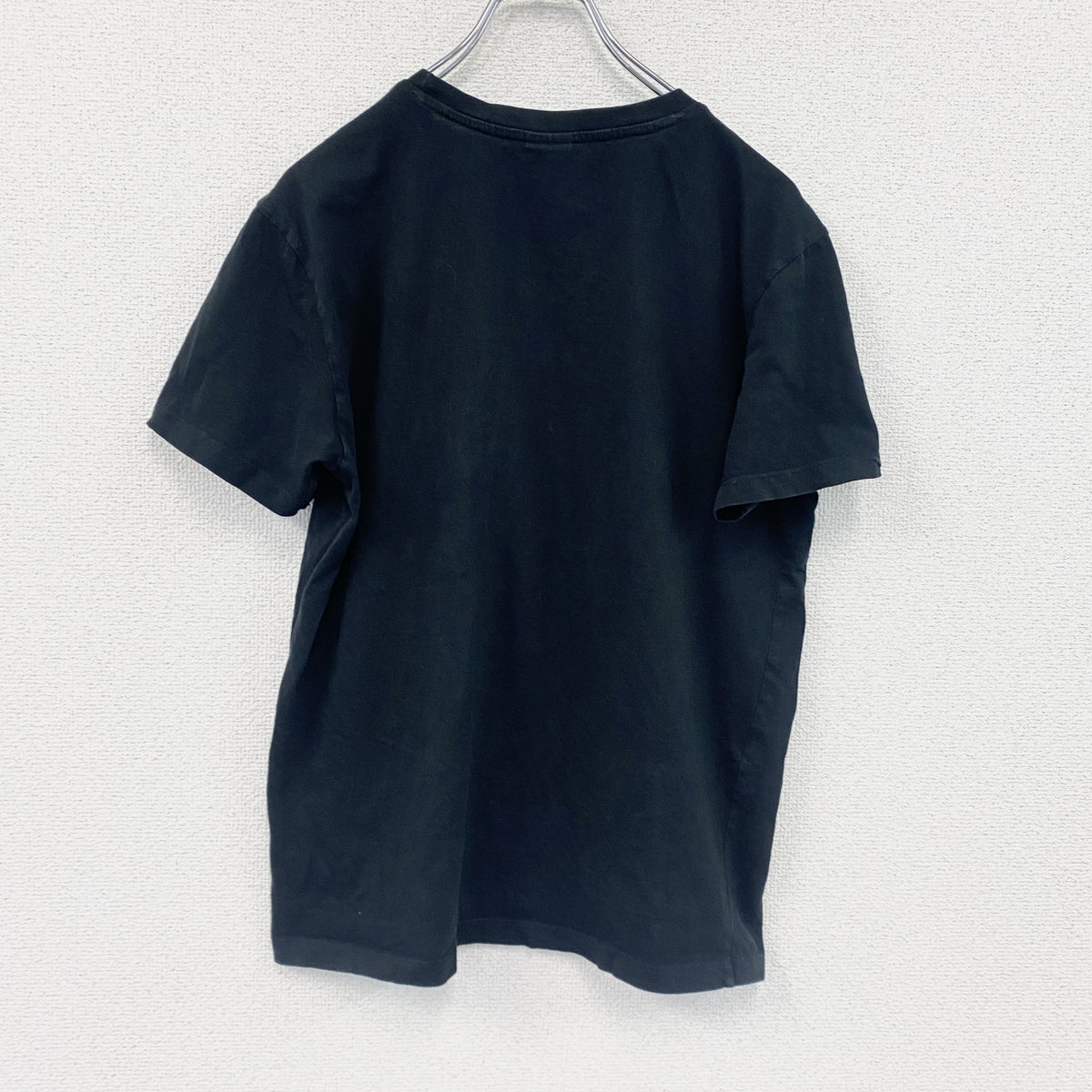 U.S.POLO ASSN　半袖プリントTシャツ　刺繍ロゴ　ワンポイント　黒　ブラック　Sサイズ　古着