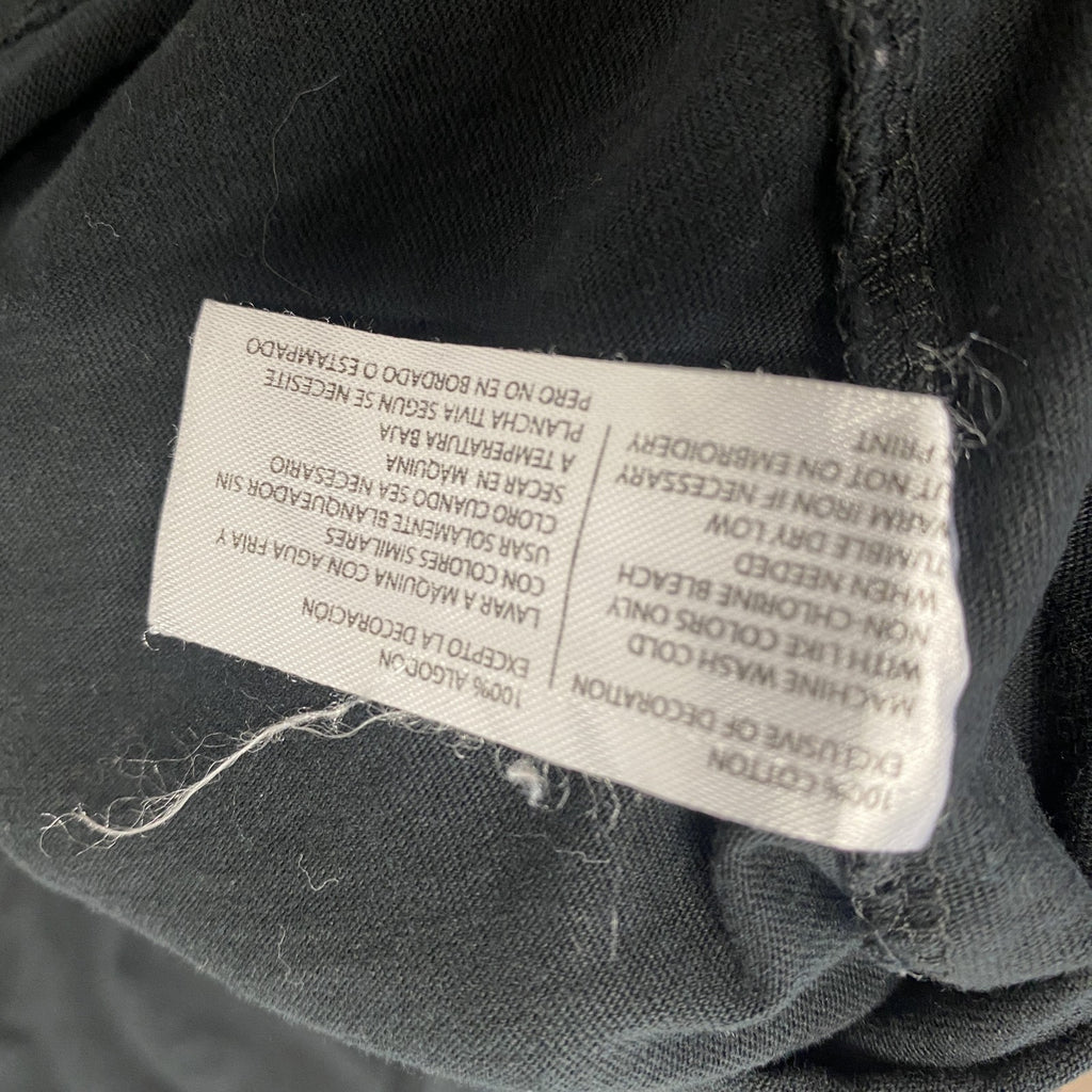 U.S.POLO ASSN　半袖プリントTシャツ　刺繍ロゴ　ワンポイント　黒　ブラック　Sサイズ　古着