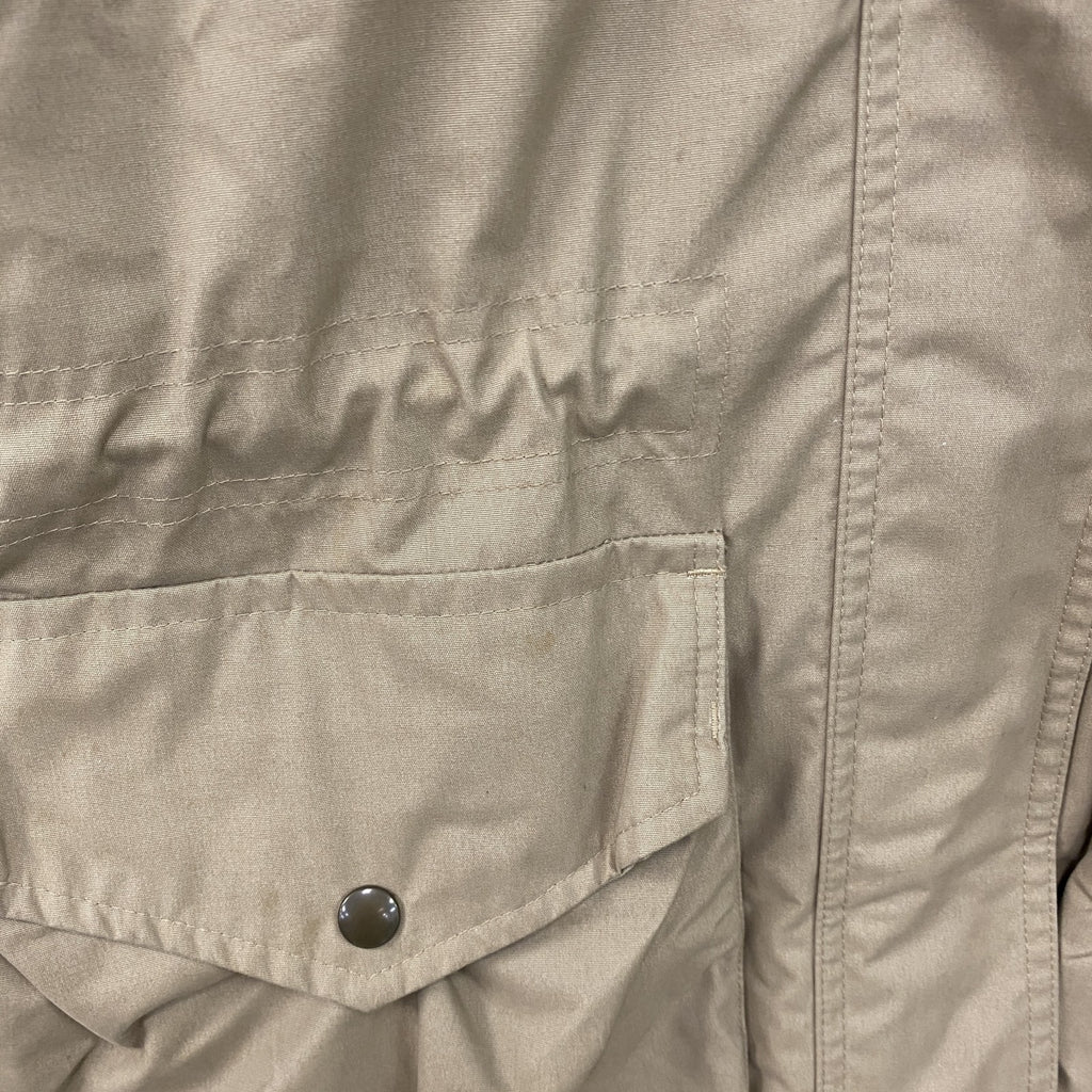 90s　LANDS'END　ランズエンド　マウンテンパーカー　キルティングライナー　中綿入り　ベージュ　XSサイズ　　ヴィンテージ　古着