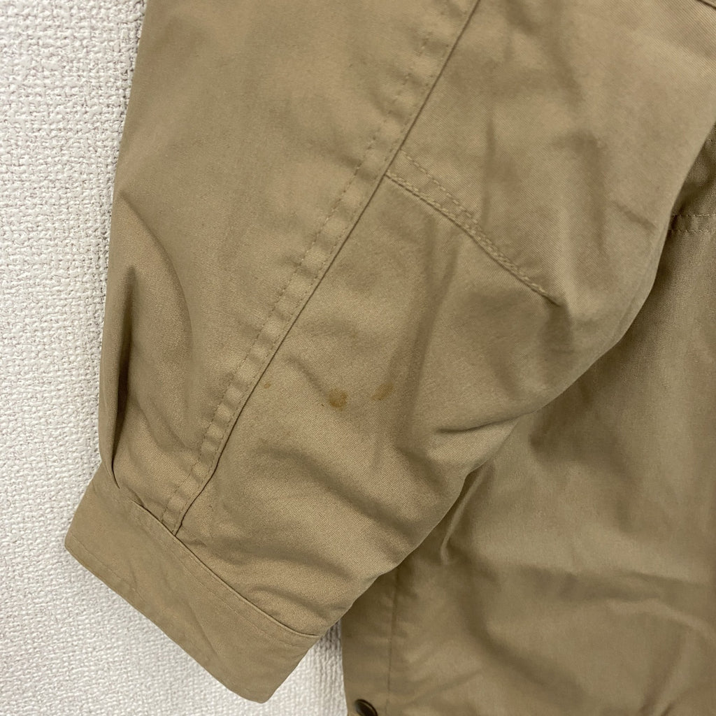 90s　LANDS'END　ランズエンド　マウンテンパーカー　キルティングライナー　中綿入り　ベージュ　XSサイズ　　ヴィンテージ　古着