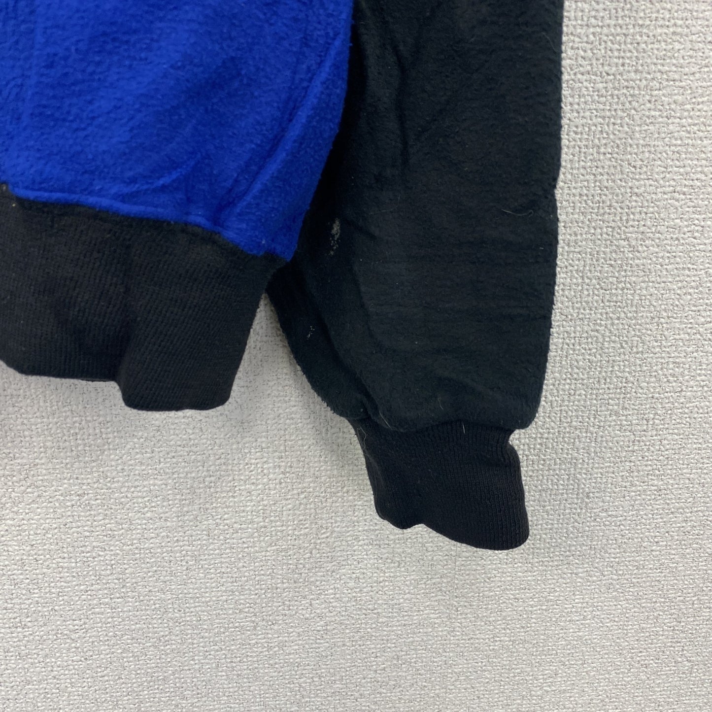 ～90s　GREAT NORTHWEST　フルジップフリーススタジャン　ノーカラージャケット　ヴィンテージ　青　ブルー　Mサイズ