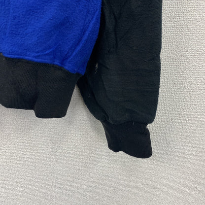 ～90s　GREAT NORTHWEST　フルジップフリーススタジャン　ノーカラージャケット　ヴィンテージ　青　ブルー　Mサイズ