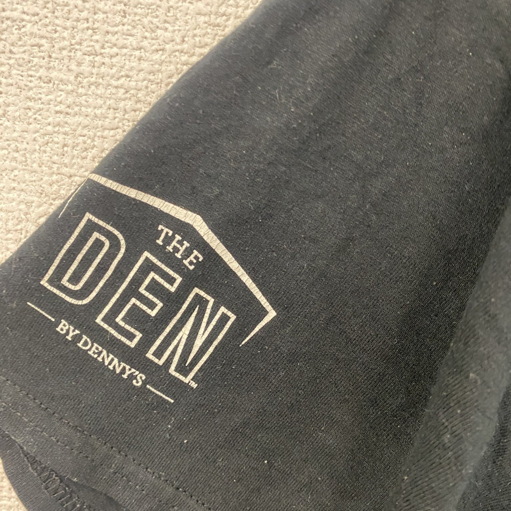 GILDAN　ギルダン　半袖プリントTシャツ　アーチプリント　英字プリント　黒　ブラック　XLサイズ　古着