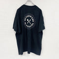 GILDAN　ギルダン　半袖プリントTシャツ　アーチプリント　英字プリント　黒　ブラック　XLサイズ　古着