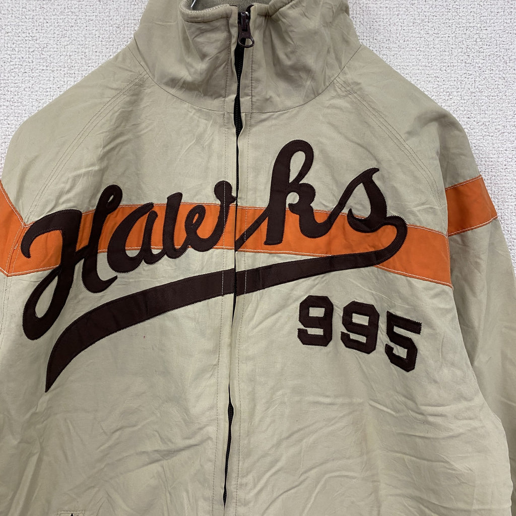 ～90s　AMERICAN RAG CIE　アメリカンラグジー　ナイロンジャケット　ベージュ　ヴィンテージ　Sサイズ　古着